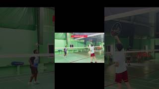 Backhand clear shot badminton full video coming soon vasanthbadmintoncoach [upl. by Relluf]