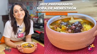 SOPA DE MENESTRÓN  un verdadero sopón [upl. by Nnyrat211]