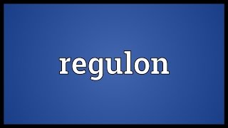 Regulon Meaning [upl. by Madancy]