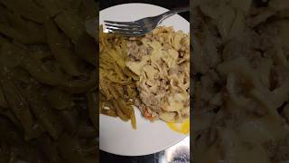 Beef Stroganoff  A Creamy Delight With French Style Green Beans [upl. by Hadihsar863]