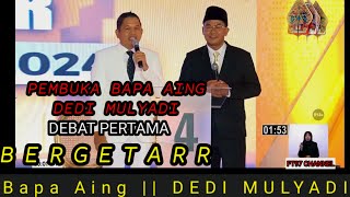 BERGETAR SAAT BAPA AING DEDI MULYADI DI DEBAT PERTAMA PILGUB JABAR 2024 [upl. by Menides]