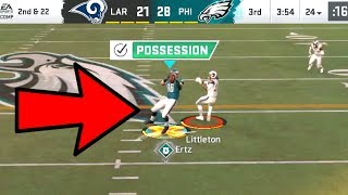 Zach Ertz MAX SECURITY ACTIVATED Rams vs Eagles Madden 20 Online Gameplay [upl. by Ennael495]