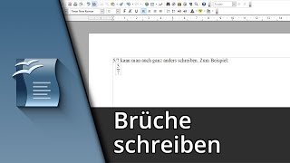 Open Office Brüche  Brüche schreiben OpenOffice ✅ Tutorial [upl. by Nos]