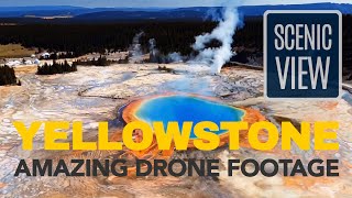 Yellowstone National Park  Epic Drone Footage [upl. by Durgy]