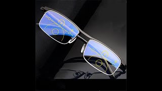 Multi Focus Zoom Reading Glasses Super Elastic TR Feet Smart Far And Near Dual Use Anti Blue Light [upl. by Nitsej]