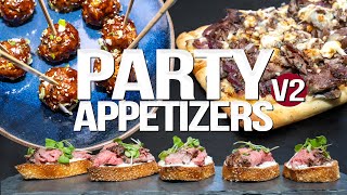 THE ULTIMATE PARTY APPETIZERS V2  SAM THE COOKING GUY [upl. by Emmey]