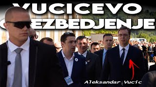 VUČIĆEVO OBEZBEDJENJE  Kako čuvaju Aleksandra Vučića [upl. by Nhtanhoj7]