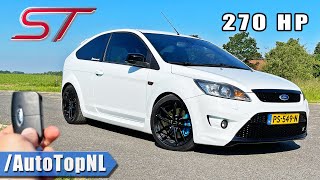 270HP FORD FOCUS ST MK2  REVIEW on AUTOBAHN NO SPEED LIMIT by AutoTopNL [upl. by Zurek]