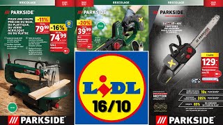 catalogue LIDL Parkside du 16 octobre ✅ Arrivage bricolage et promos Silvercrest 🔥 [upl. by Kirbee]