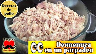 Tip25 🐔 🚀 COMO DESMENUZAR una pechuga de POLLO RAPIDO sin ensuciarte 🍗 🐔 [upl. by Akcimahs]