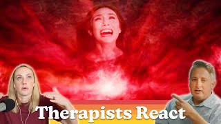 Therapists React to WANDAVISION with guest Kati Morton [upl. by Yesdnik]