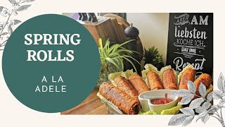 How to prepare a SPRING ROLL filling [upl. by Ahsil919]