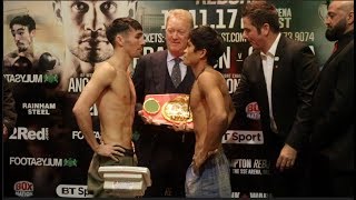 AND THE NEW JERWIN ANCAJAS vJAMIE CONLAN  OFFICIAL WEIGH IN amp HEAD TO HEAD FROM BELFAST [upl. by Yerahcaz361]