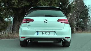 FOX Exhaust  VW Golf VII GTI  Anlage mit EGBetriebserlaubnis [upl. by Bolan]