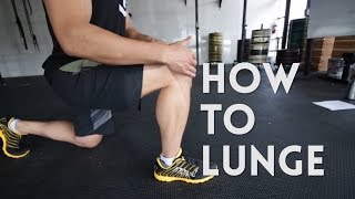 Lunge Tutorial How To Perform the Walking Lunge [upl. by Hambley985]