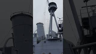 HMS Caroline leichter Kreuzer von 1914 im Hafen von Belfast [upl. by Arelc]