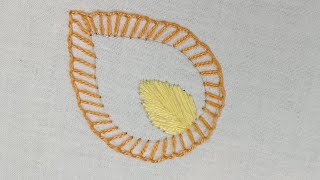 Easy Buttonhole stitch  Embroidery Technique [upl. by Carlee]