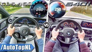 BMW 5 Series 540i xDrive vs Mercedes Benz CLS 450 4Matic  0250kmh amp TOP SPEED POV by AutoTopNL [upl. by Yekcim673]