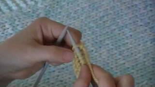 BEGINNERS KNITTING  CAST ONOFF KNITGARTER STITCH [upl. by Asylem]