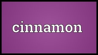 Cinnamon Meaning [upl. by Nosnor336]