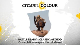 How to Paint Ossiarch Bonereapers Mortek Guard – Classic Method [upl. by Allemap659]