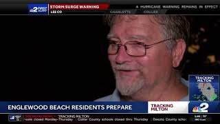 Englewood Beach residents prepare for Milton [upl. by Nattirb]