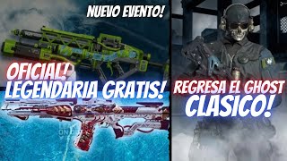 OFICIAL GRATIS LEGENDARIA PARA TODOS GHOST REGRESA  COD Mobile  Rido [upl. by Demy]