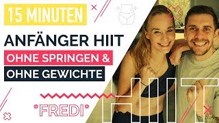 HIIT Workout für Anfänger ohne Springen – Trainieren zu Hause leicht gemacht I FREDI [upl. by Yxor389]