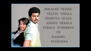 Velayutham  Molachu Moonu Lyrics [upl. by Kahler]