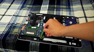 HP 2017 TPN Q173 15 bc213TX Pavilion Gaming Laptop unbox tear down RAM M2 SSD HDD upgrade repair fix [upl. by Airotkciv]