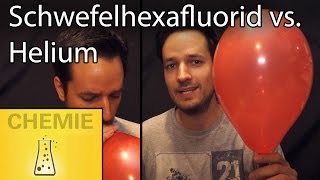 Schwefelhexafluorid vs Helium  Der Selbstversuch [upl. by Atsillac523]