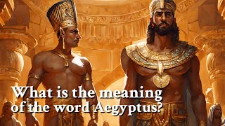 What is the meaning of the word Aegyptus Greek Mythology Story [upl. by Ennaeirb]