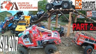 Franchissement 4x4 Stand Scale Trial amp Crawler SVA 2017  Salon du Véhicule dAventure Part2 [upl. by Saidel125]