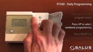 RT500 Programmable Room Thermostat operating instructions  Mr Central Heating [upl. by Neeliak]