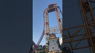 A Surprisingly Good Coaster…  Dare Devil Dive at Six Flags Over Georgia  Gerstlauer Euro Fighter [upl. by Darcy659]