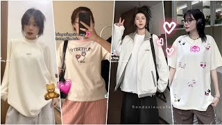 【Shopee Haul】Áo khoác áo thun áo babytee trên shopee🌻🍀 [upl. by Elyad]