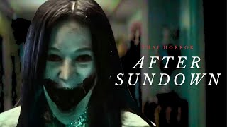 THAI HORROR STORY about cursed fate  After Sundown 2023 Thai Horror Movie [upl. by Tenaj]