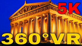 360° VR Walking Tour Parthenon and Erechtheion Acropolis Athens Greece 5K 3D Virtual Reality HD 4K [upl. by Duwalt]