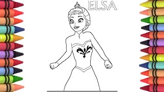 Elsa Frozen Princess drawing Disney princess elsa anna Elsa Anna movie in Hindi [upl. by Gisela]