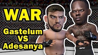 Israel Adesanya goes to WAR with Kelvin Gastelum to become the second African CHAMPION [upl. by Nannoc]