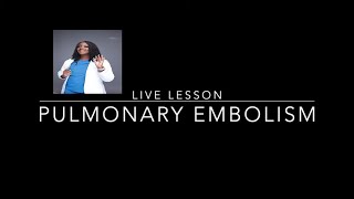 Pulmonary Embolism in Nursing [upl. by Malkah]