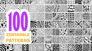 100 zentangle patterns ✺ 100 doodle patterns ✺ 100 mandala patterns [upl. by Redfield]