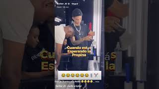 💈✅CUANDO ESPERAS PROPINAS DEL CLIENTE DESPUÉS DE UN BUEN DEGRADADO 🔥💯 barberianking [upl. by Sol]