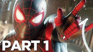 SPIDERMAN MILES MORALES PS5 Walkthrough Gameplay Part 1  INTRO Playstation 5 [upl. by Akel]