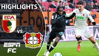 🚨 CONTROVERSIAL OFFSIDE 🚨 FC Augsburg vs Bayer Leverkusen  Bundesliga Highlights  ESPN FC [upl. by Elmajian]