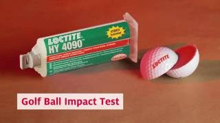 LOCTITE HY 4090 Hybrid Structural Adhesive Demo Golf Ball Impact Test [upl. by Ahsinyt]