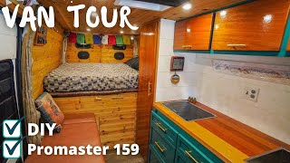 DIY Promaster VAN TOUR  Great Tips [upl. by Aramoj]