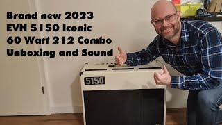 Brand new 2023 EVH 5150 Iconic 60 Watt 212 Combo Unboxing with EVH 5150 recorded sound [upl. by Marl]