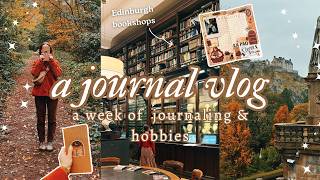 Journal Vlog 💫 Visiting bookshops in Edinburgh 🧡 [upl. by Rimisac560]