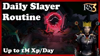 RS3  Daily Slayer Routine [upl. by Ainet]